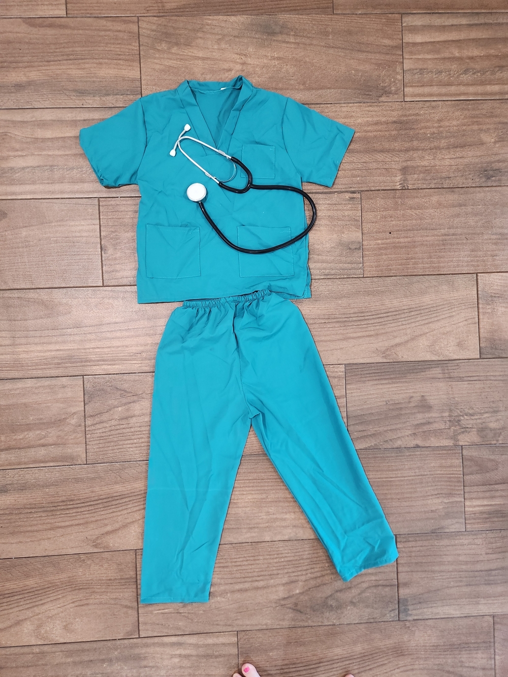 Doctor Costume Children Scrubs Teal Medical Scrub Set Stethoscope  130 6